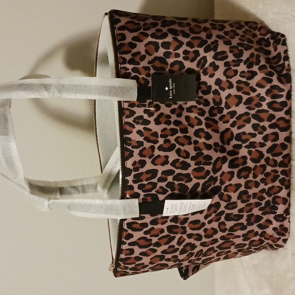 Kate Spade NWT KITT Leopard Print Tote Bag Set - XL - Picture 5 of 12
